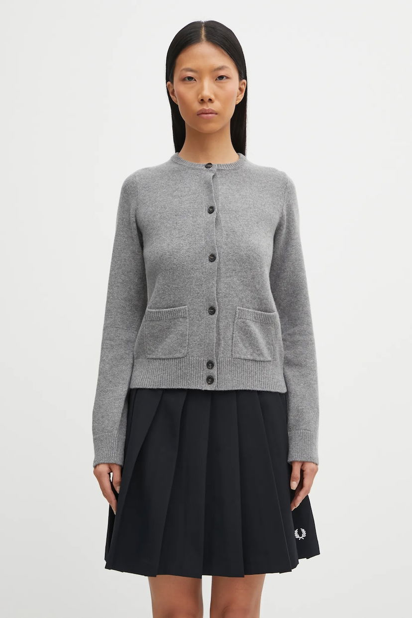 Sveter Maison Margiela Wool Blend Cardigan Šedá | S62HP0036.M13187.854