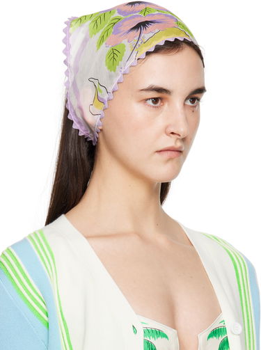 Šál Anna Sui Anna Sui Florida Silk Voile Headscarf Fialová | 325C90, 1