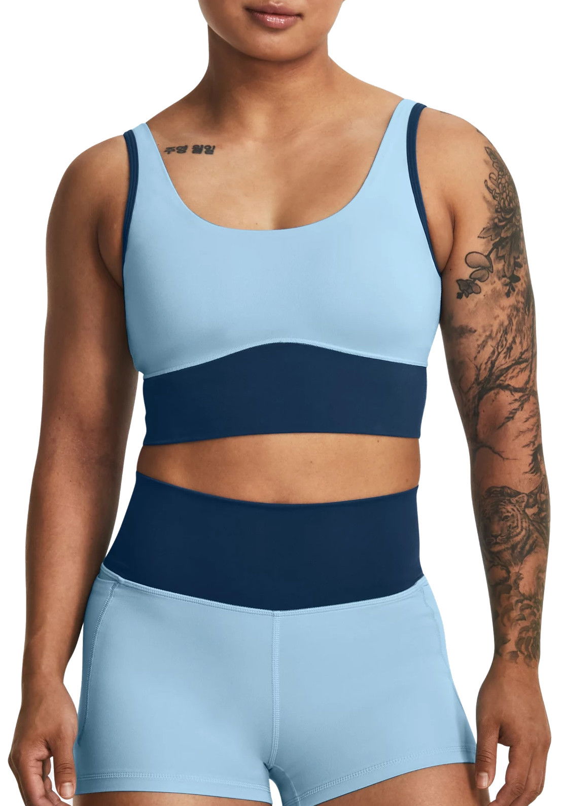 Crop Top Under Armour UA Meridian Fitted Modrá | 1379153-490, 0