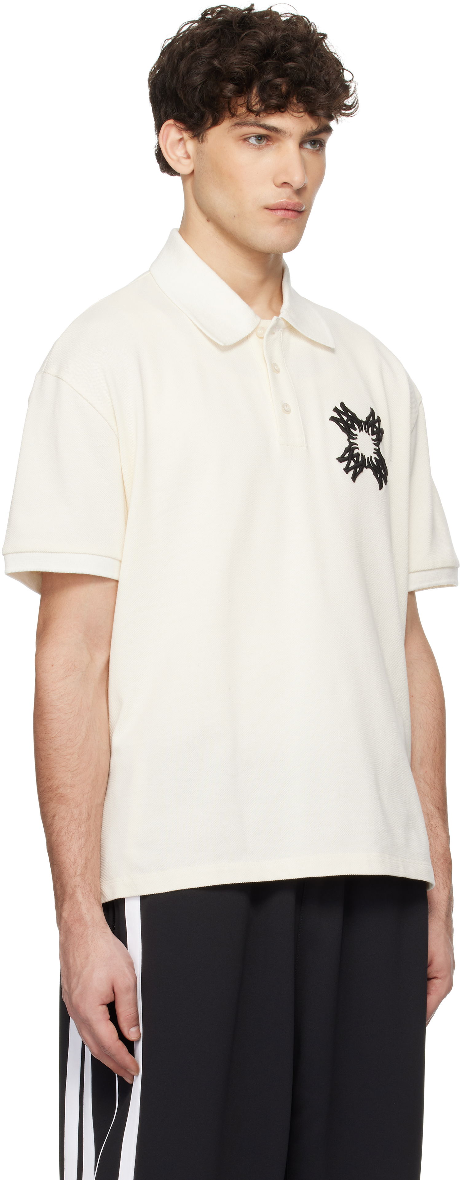 Polo tričko AMIRI AMIRI Embroidered MA Quad Polo Biela | AMJYPO1011, 1