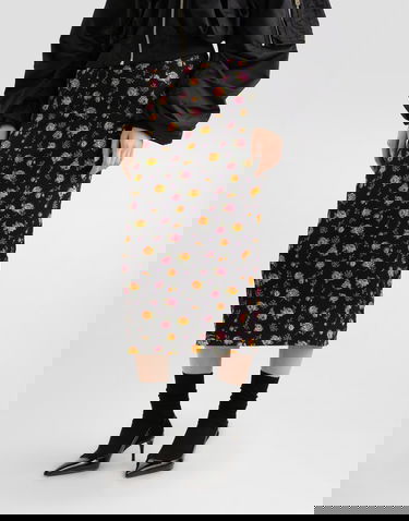 Sukňa Dolce & Gabbana Small Rose Bouquets-print Straight Charmeuse Skirt Rôznofarebný | F4DCBTFSA8DHN5XR, 3