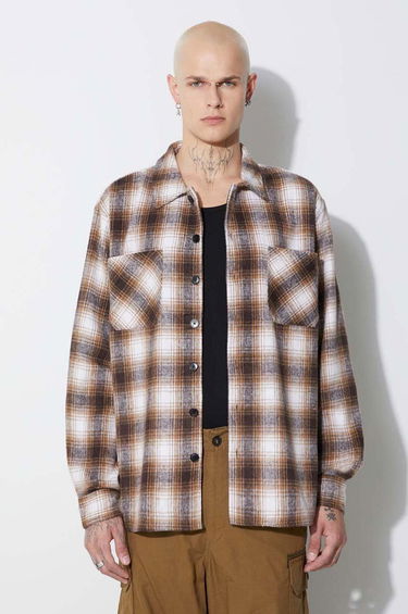 Košeľa TAIKAN Heavyweight Plaid Shirt Béžová | TW0003.BRN, 0