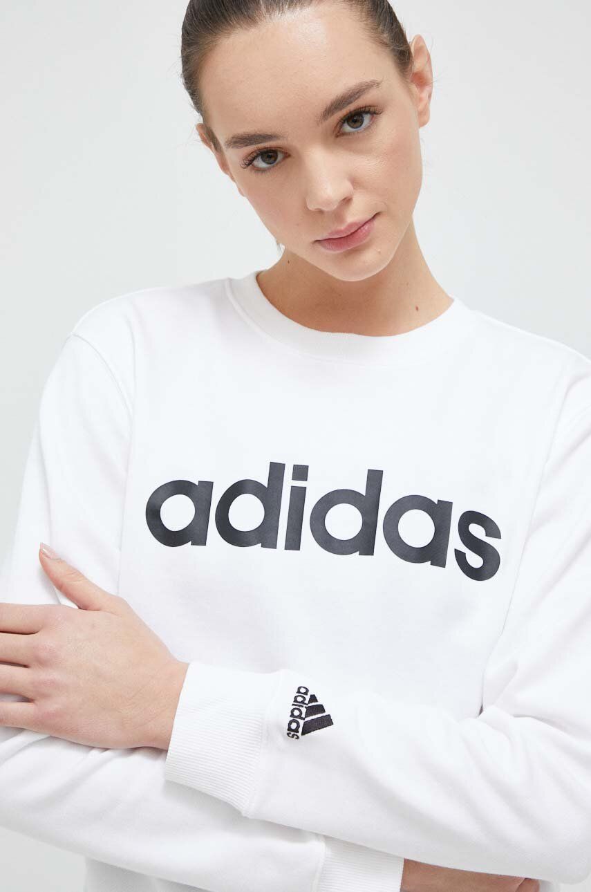 Mikina adidas Originals Linear French Terry Sweatshit Biela | IC6879, 0