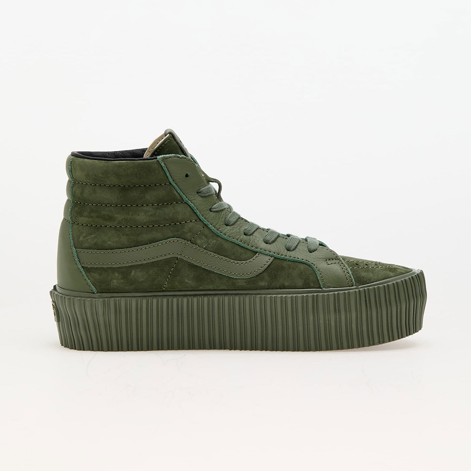 Tenisky a topánky Vans Sk8-Hi Reissue 38 Platform LX Suede/Leather Army Zelené | VN000CNFARM1, 1