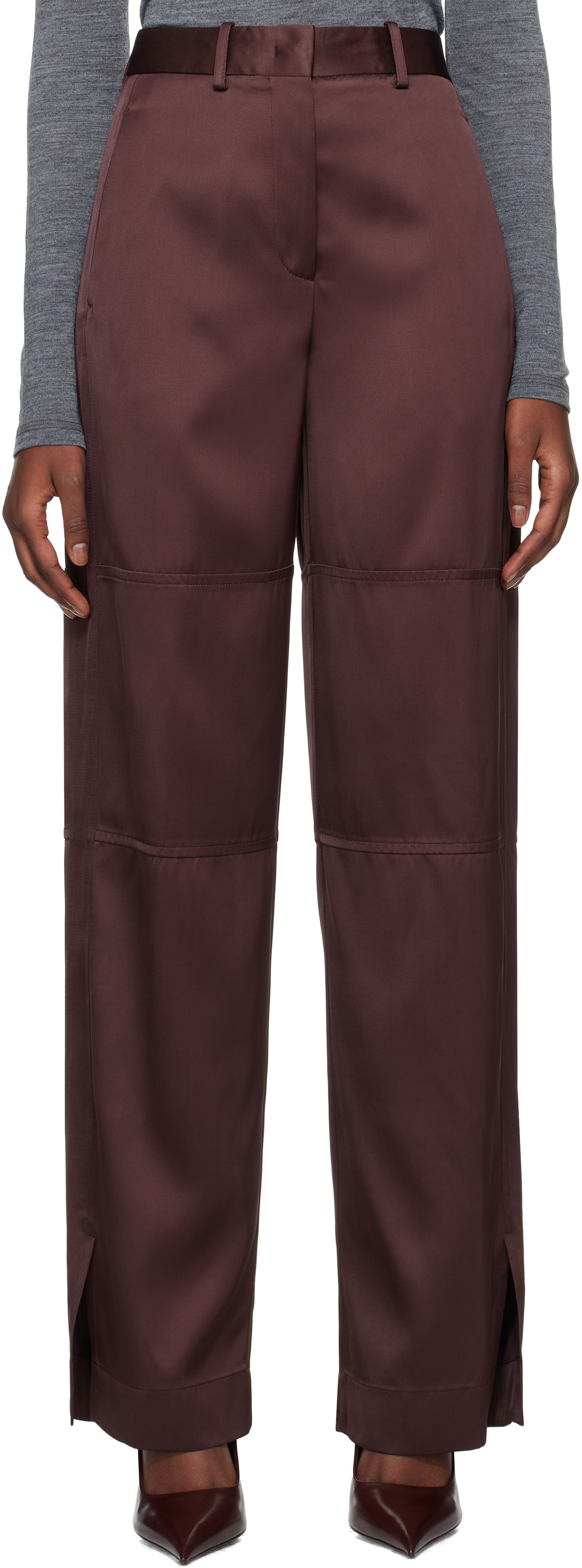 Nohavice Jil Sander 88 AW 25 Trousers Fialová | J03KA0270_J65112, 0