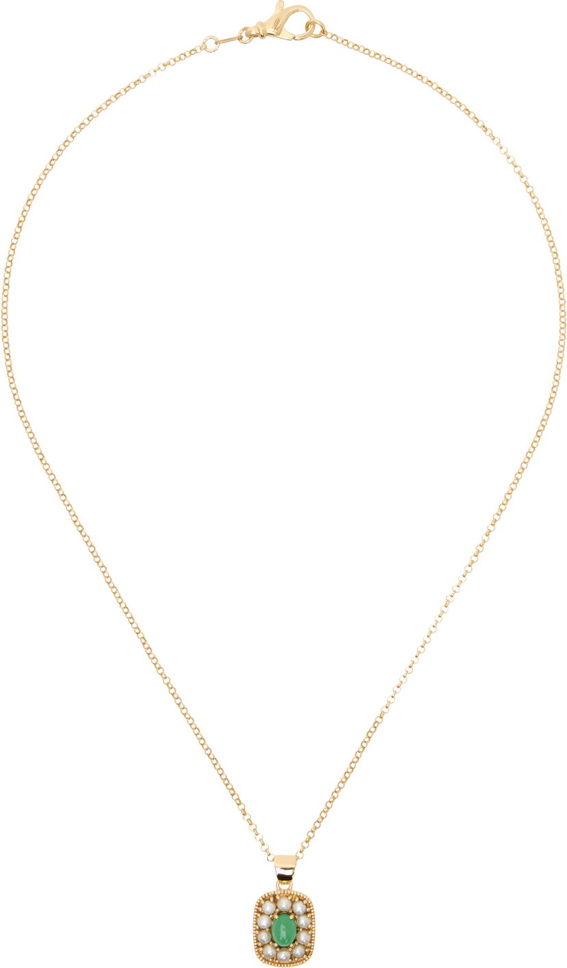 Náhrdelník VEERT Gold 'The Royal Pendant' Necklace Metalická | JLG0020C-YG