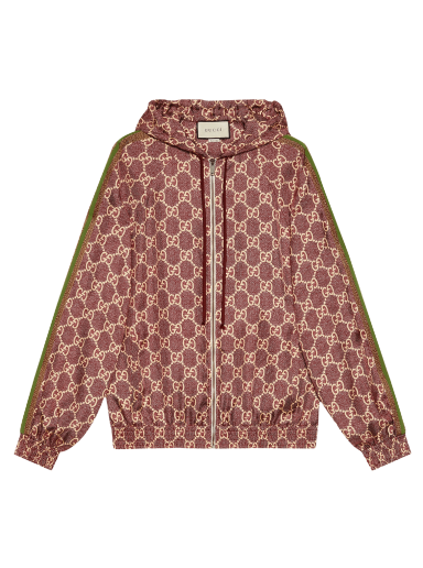 Bunda Gucci Logo Silk Jacket Ružová | 631880 XJCL5 5281