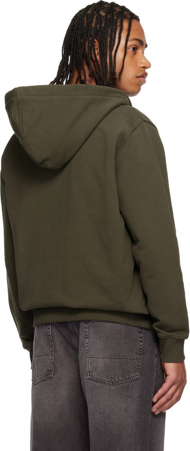 Mikina Givenchy Zipped Fleece Hoodie Zelené | BMJ0NJ3YRJ305, 2