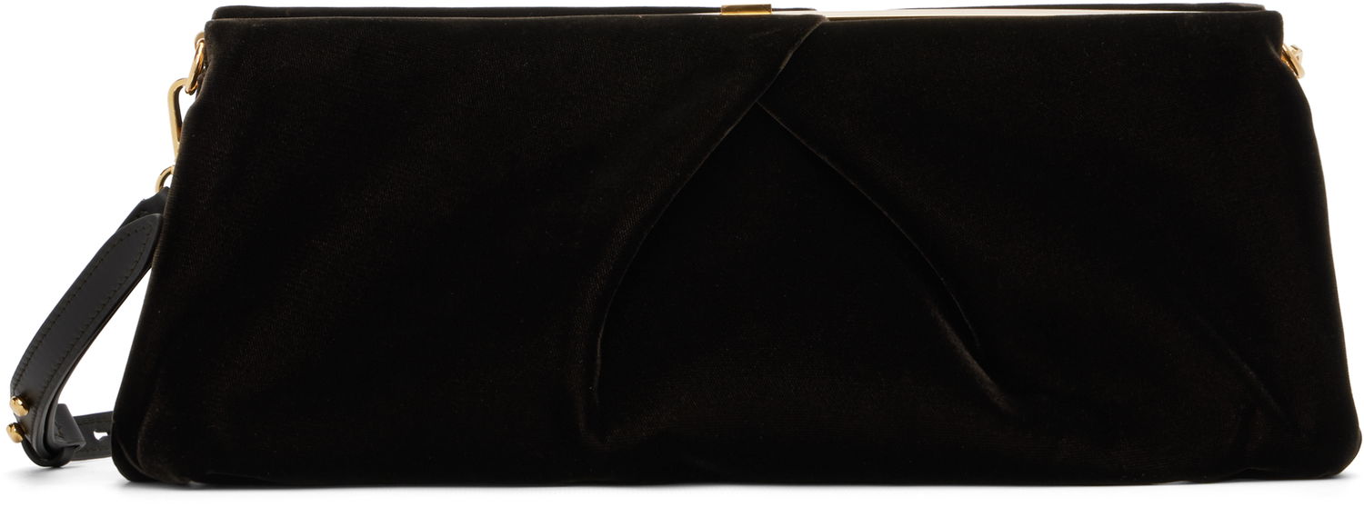 Kabelka Dries Van Noten Dries Van Noten Velvet Clutch Čierna | 252-011518-653, 0