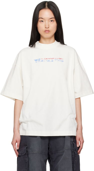 Tričko Alexander Wang Alexander Wang Logo-Print T-Shirt Biela | UCC2251835, 0