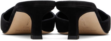 Šperky Manolo Blahnik Manolo Blahnik Moiramu Suede Heeled Mules Čierna | 225-1957, 1