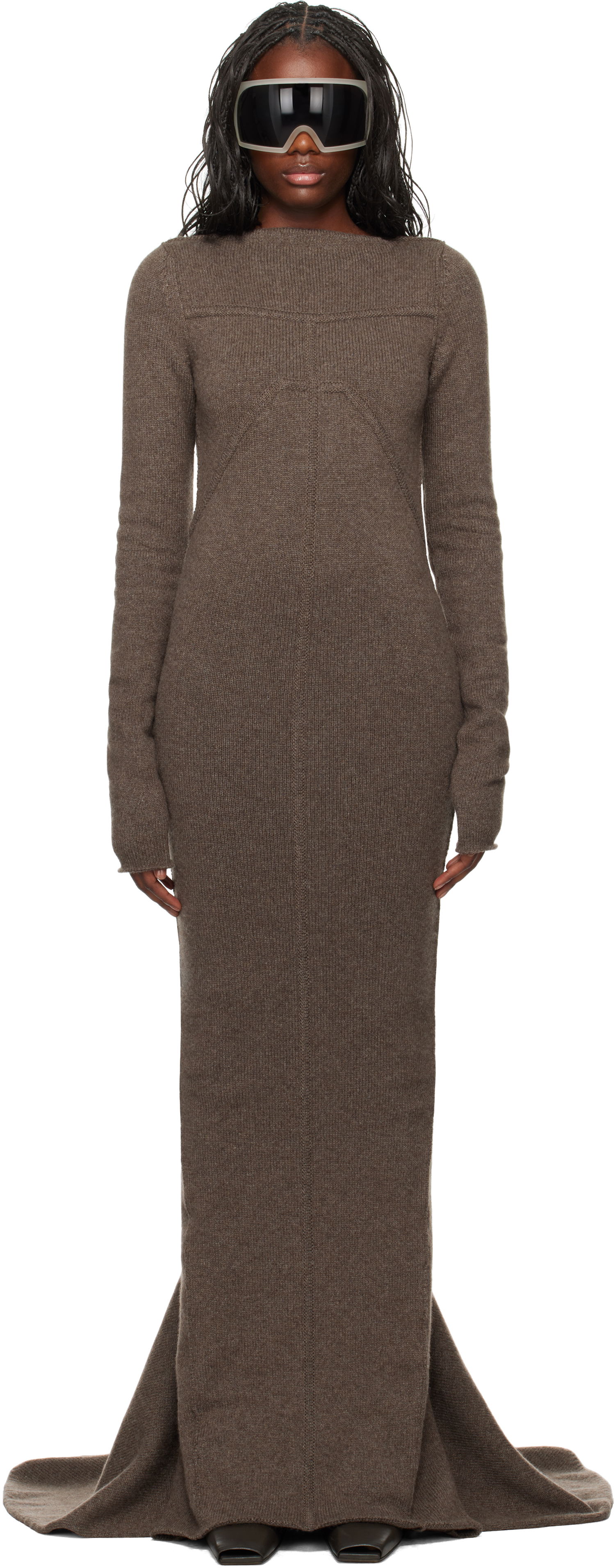 Šaty Rick Owens Maxi Dress Šedá | RO02D3688 KLWS, 0