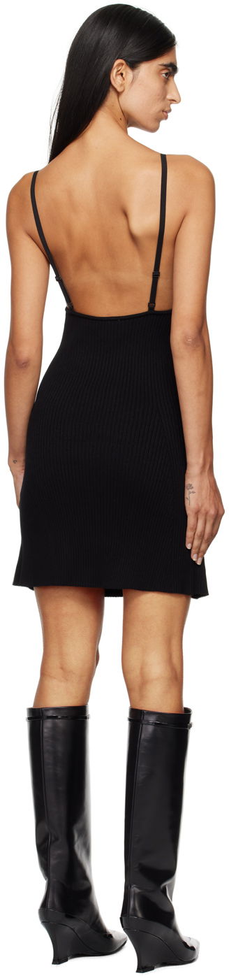 Šaty Courrèges Ribbed Mini Dress Čierna | 324MRO441FI0001, 2