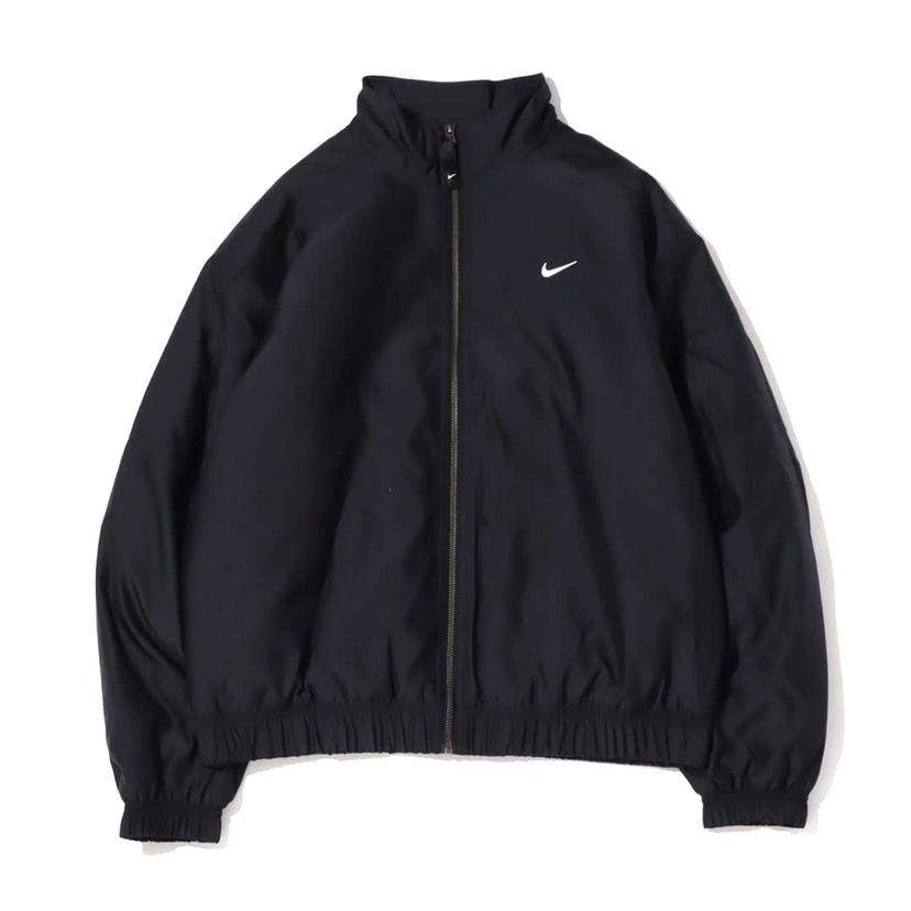 Bomber bunda Nike Solo Swoosh Satin Bomber Jacket (Asia Sizing) Black Kumquat Čierna | DN1267-010