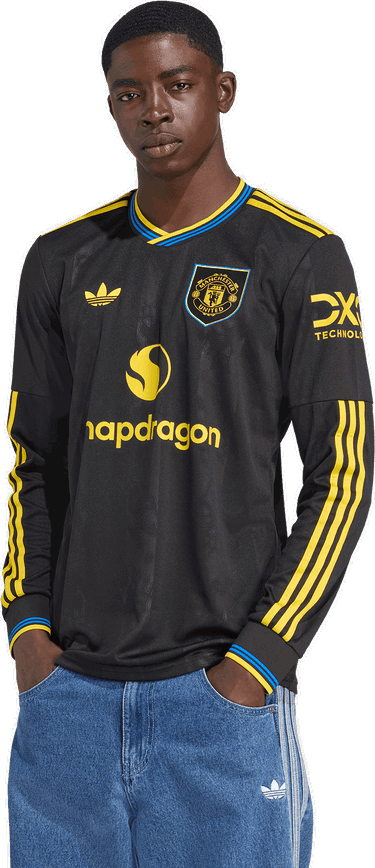 Dres adidas Performance Manchester United 25/26 Third Jersey Long Sleeve Čierna | KD4226, 4