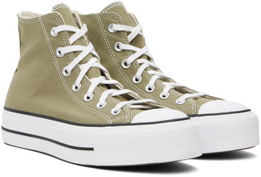 Tenisky a topánky Converse Chuck Taylor All Star Lift Platform Zelené | A07571C, 3
