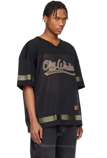 Dres Off-White Off-White Mesh Football Jersey Čierna | OMAD003S25JER0011056, 1