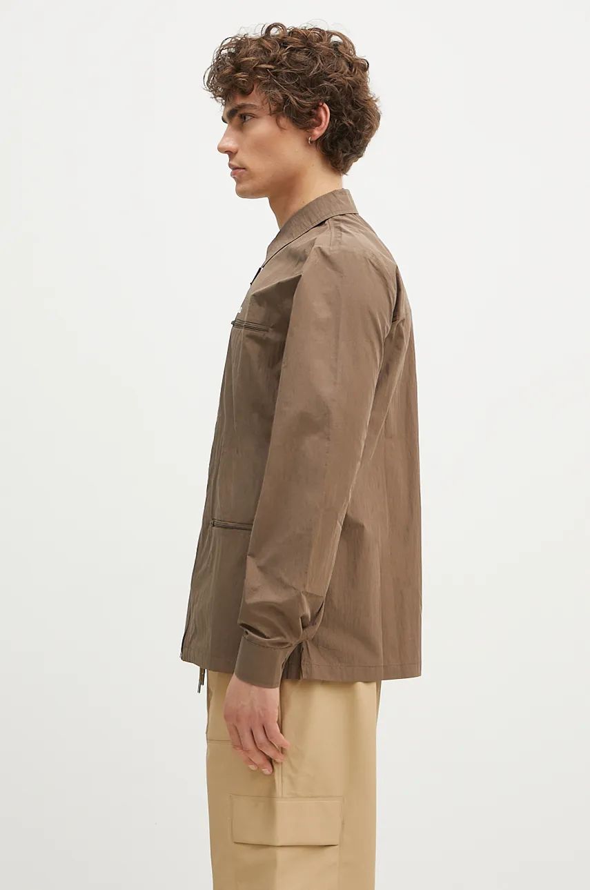 Košeľa Rains Woven Shirt Jacket Hnedá | 18690.WOOD, 1