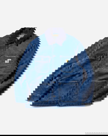 Kabáty Carhartt WIP OG Chore Coat Modrá | I035877 45306, 1