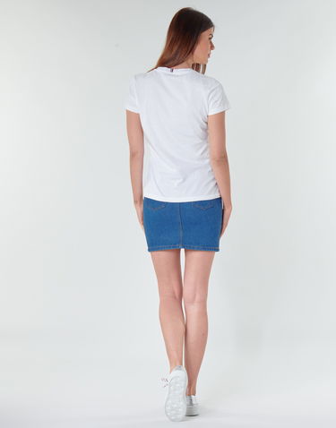 Tričko Tommy Hilfiger HERITAGE V-NECK TEE Biela | WW0WW24969-100-NOS, 3