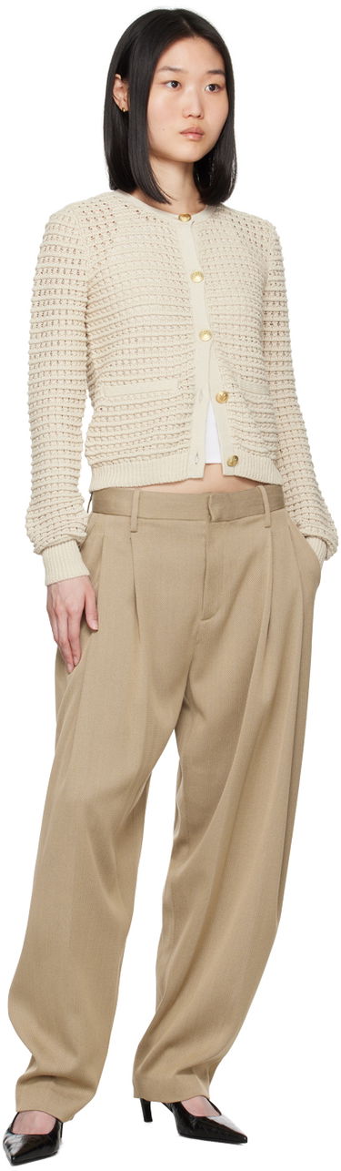 Sveter rag & bone Marlee Knit Cardigan Béžová | WAS24P014SC14, 3