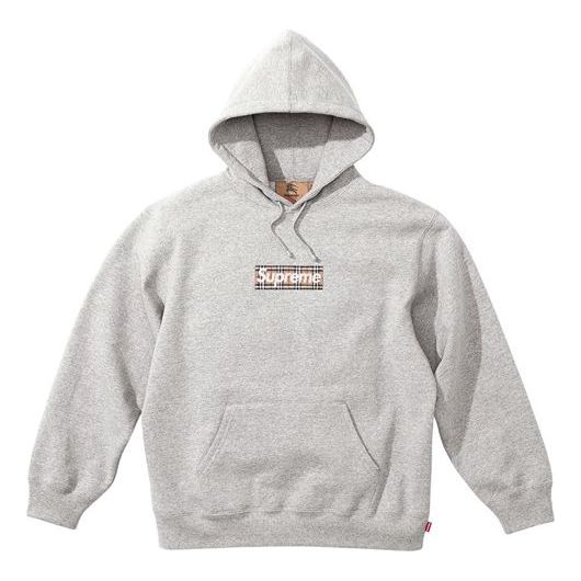 Mikina Supreme Supreme x Burberry Box Logo Hoodie Šedá | SUP-SS22-126, 0