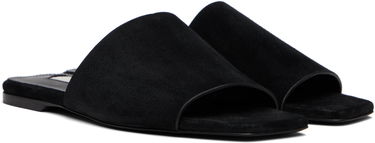 Starostlivosť o obuv TOTEME TOTEME Velour-Leather Bandeau Sandals Čierna | 253-WAS0244-LE0004, 3