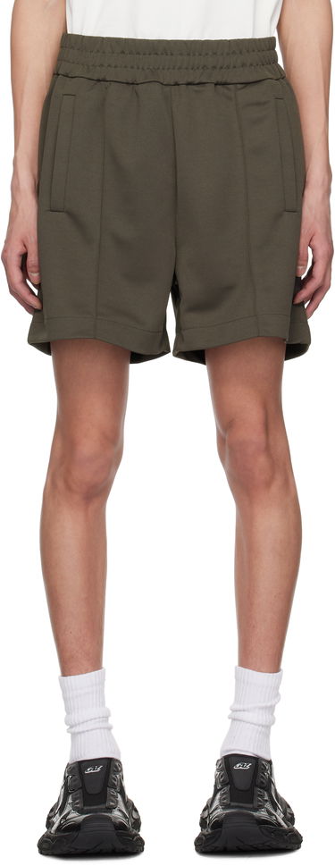 Šortky Palm Angels Palm Angels Curved Logo Shorts Zelené | PMCL008S25FAB0011303, 0