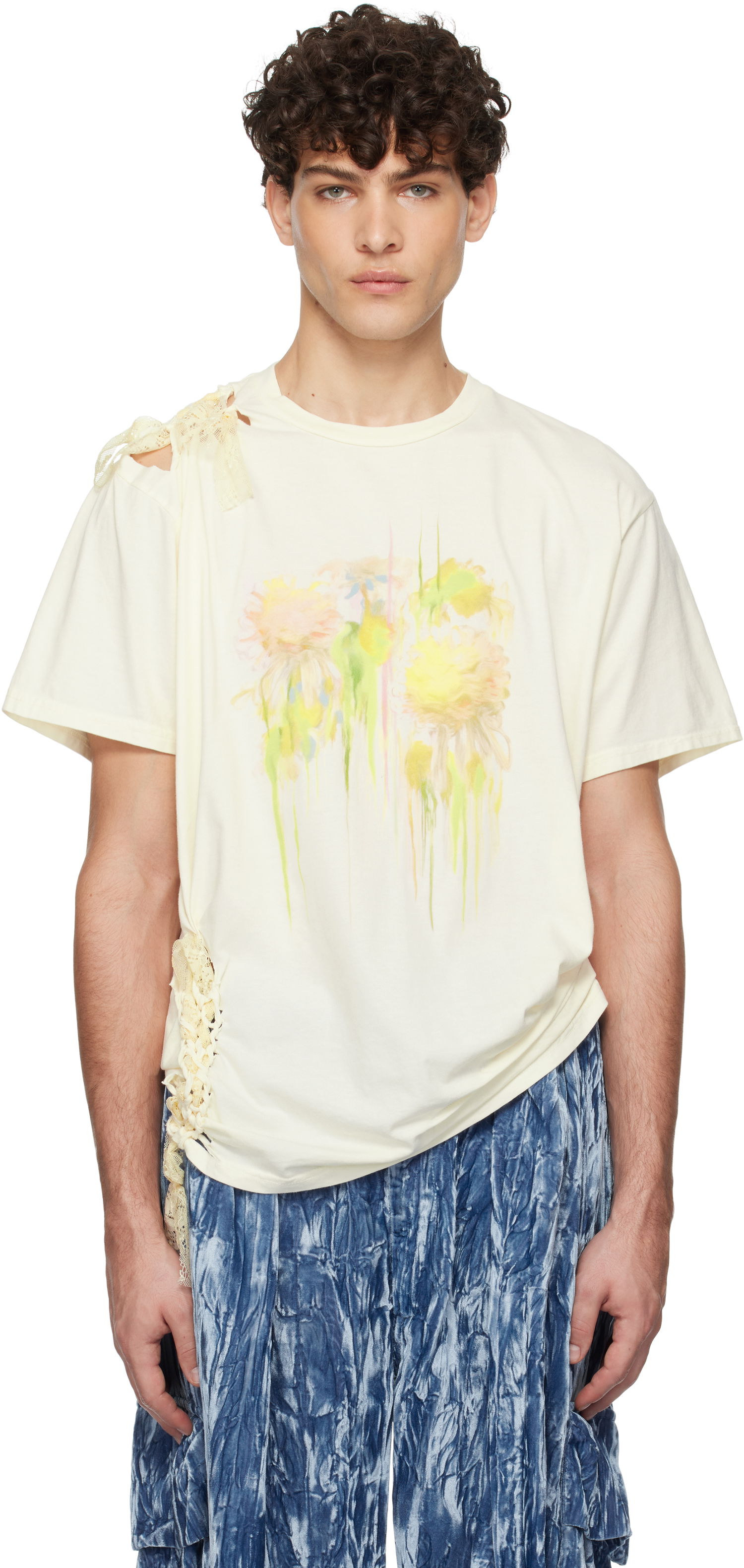 Tričko Collina Strada Collina Strada Katina Lace T-Shirt Béžová | XX3386, 0