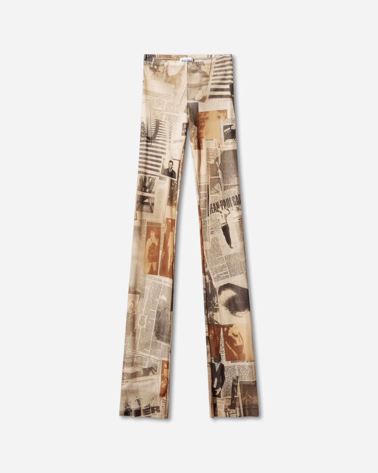 Legíny Jean Paul Gaultier Jean Paul Gaultier Journal Print Pants Béžová | 26-01-W-TR057-M013P 030830, 0