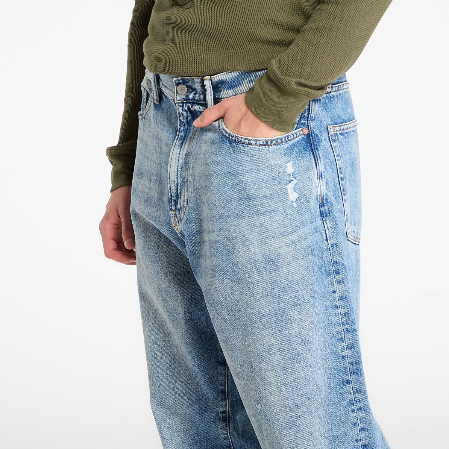 Džínsy GAP Americana Baggy Wide Leg Distressed Jeans W34/L34 Modrá | 502315-00, 1