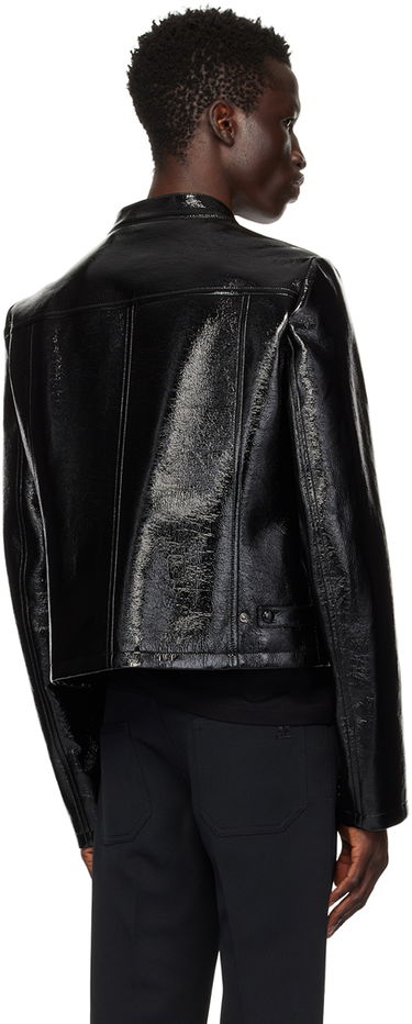 Bunda Courrèges Iconic Leather Jacket Čierna | 124CBL175VY0014, 2