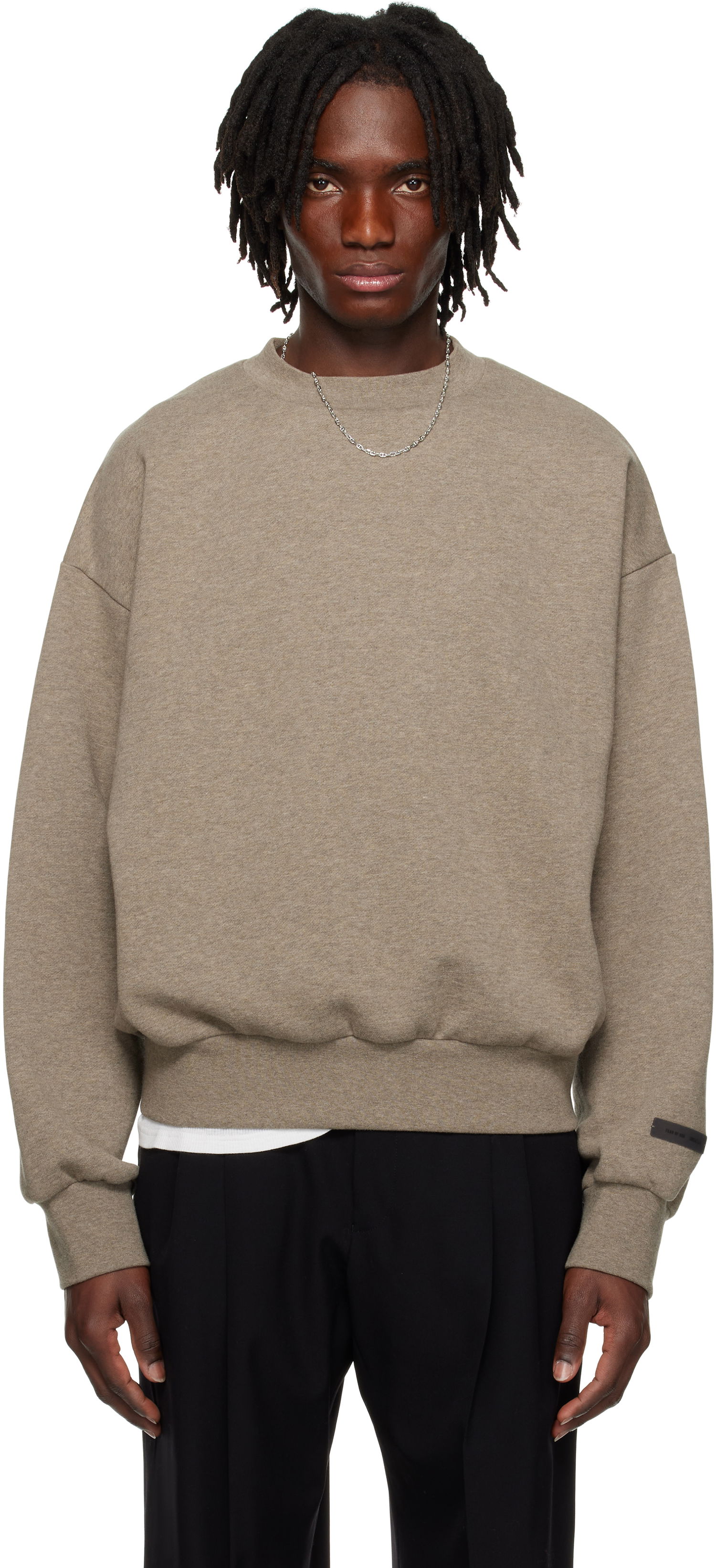 Sveter Fear of God Fear of God ESSENTIALS Classic Crewneck Sweatshirt Šedá | 192AS252041F, 0