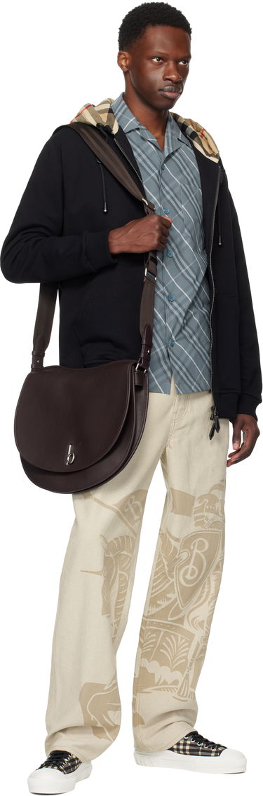 Taška cez rameno Burberry Burberry Medium Messenger Bag Hnedá | 8105203, 3