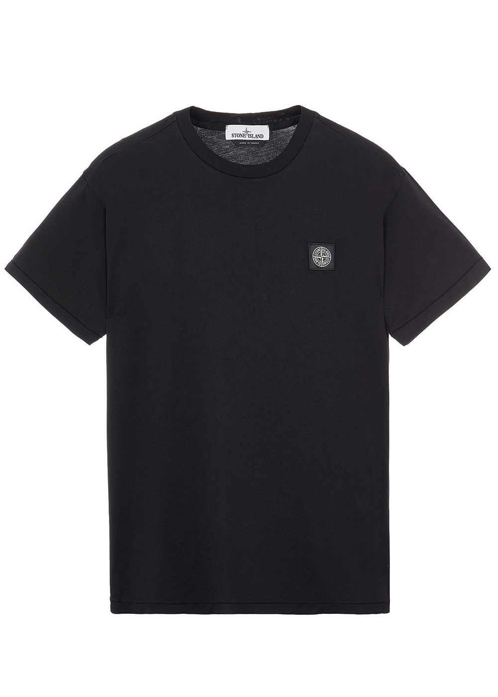 Tričko Stone Island 60/2 Cotton Slim Fit Logo Applique T-Shirt Čierna | 751524113v0029-9088 / 771524113V0029-9088, 0