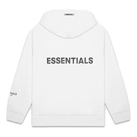 Mikina Fear of God Essentials SS20 Full Zip Up Hoodie Biela | 0192250500186010, 0