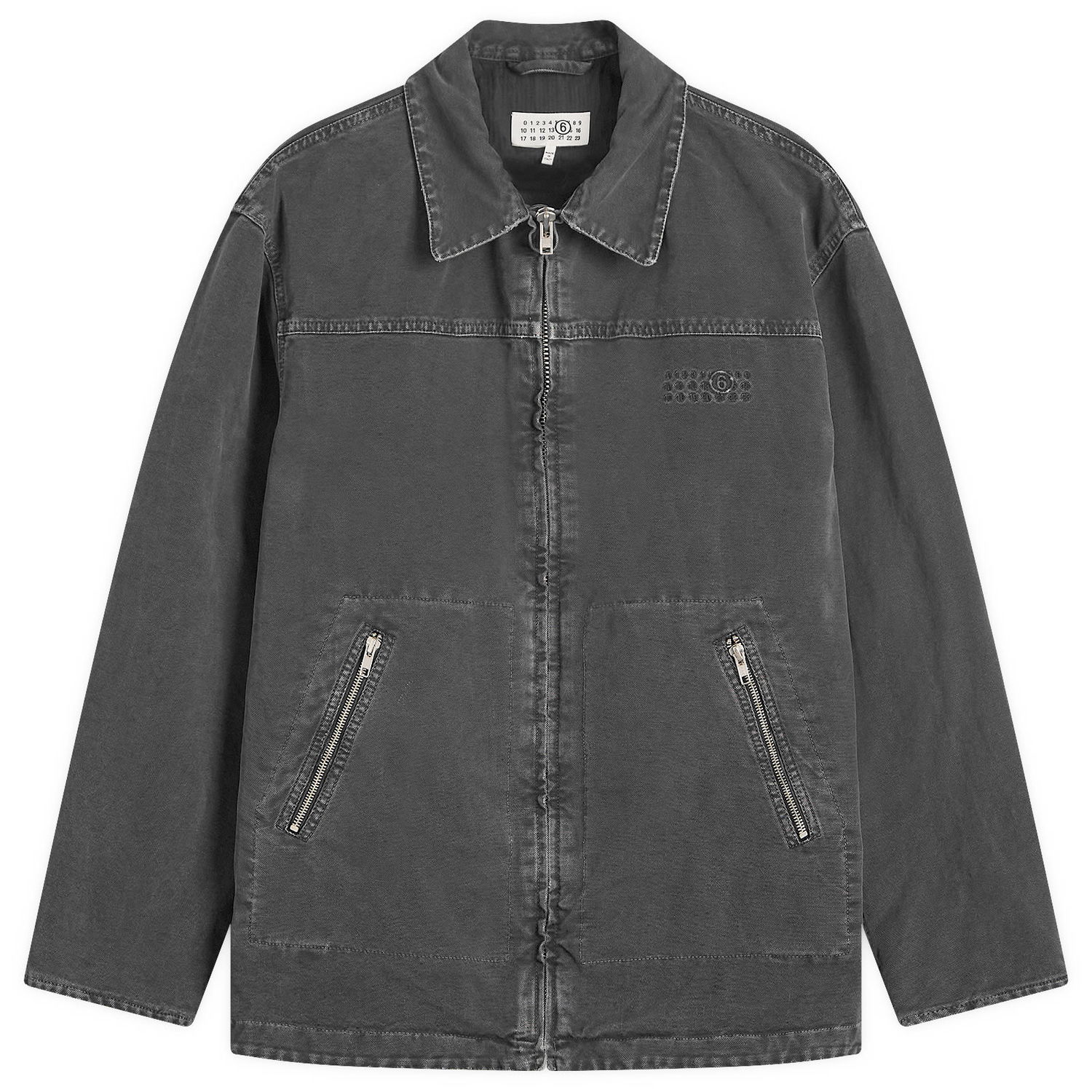 Bunda Maison Margiela Heavy Weight Washed Chore Jacket, Size Small Šedá | SH0AM0041-M35249-900, 0
