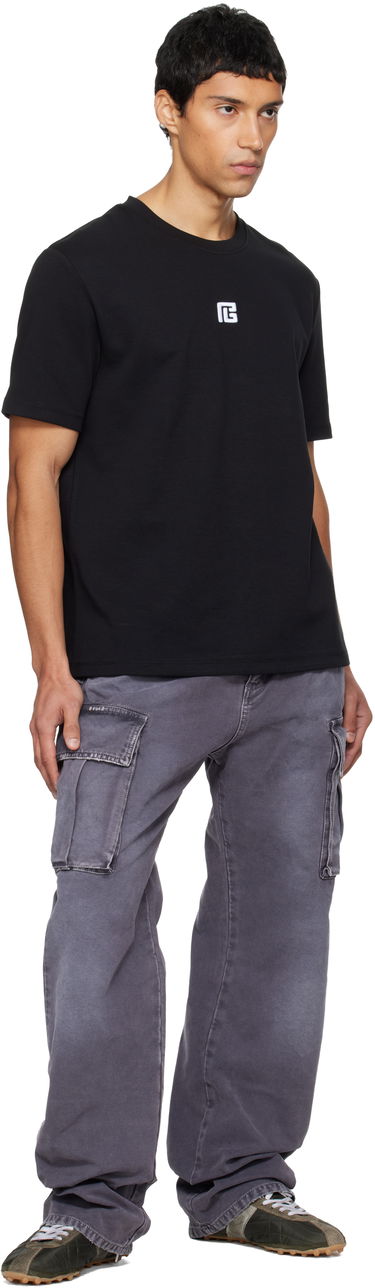 Tričko Balmain Small Logo T-shirt Čierna | FH1EG000BC87, 3