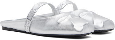 Oblečenie Marni Marni Leather Little Bow Sabot Slippers Metalická | SBMS010400 PR695, 3
