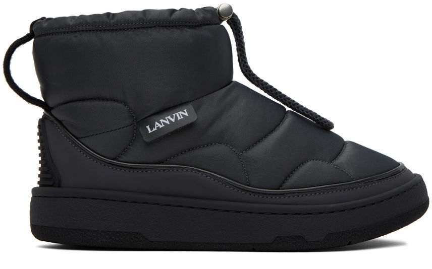 Oblečenie LANVIN Lanvin Gray Curb Snow Boots Čierna | FW-BODI01-NYGU-H23, 0