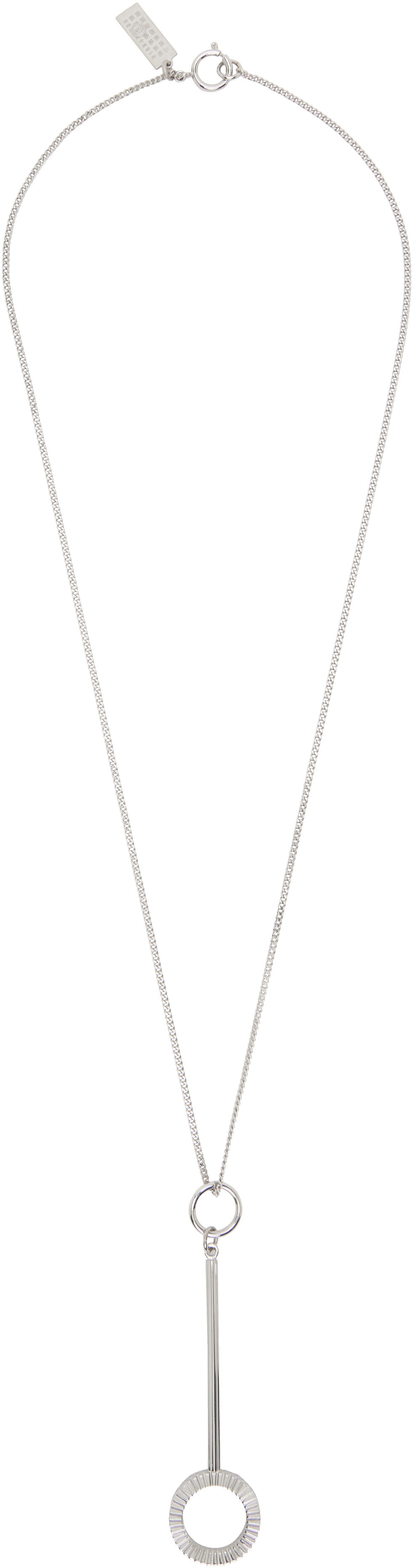 Náhrdelník Maison Margiela MM6 Maison Margiela Curb Chain Pendant Necklace Metalická | SM7UU0076 P7352, 0