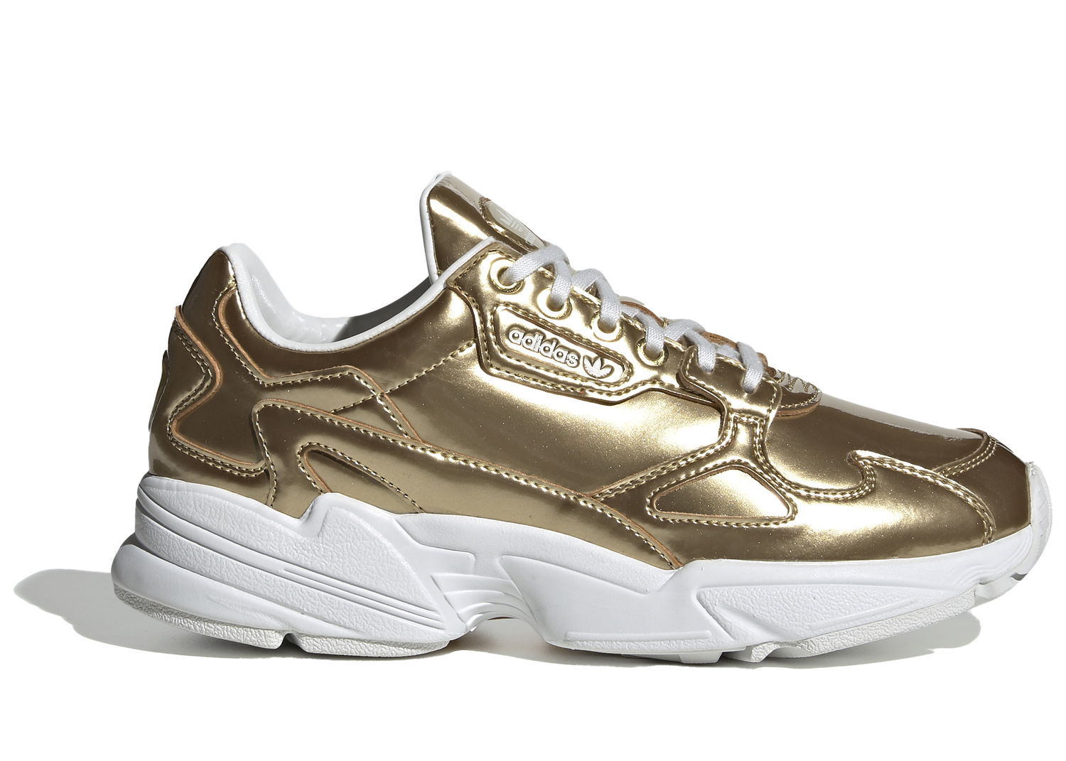 Tenisky a topánky adidas Originals Falcon Gold Metallic Crystal White W Metalická | FV4318, 0