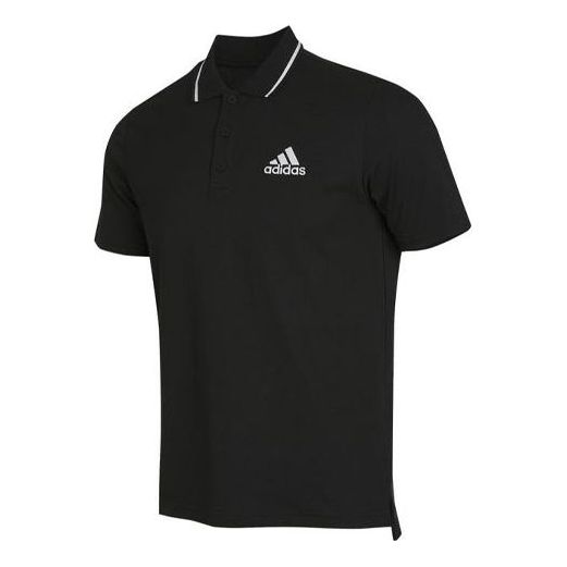 Polo tričko adidas Originals Sports Logo Short Sleeve Polo Shirt Čierna | GK9027