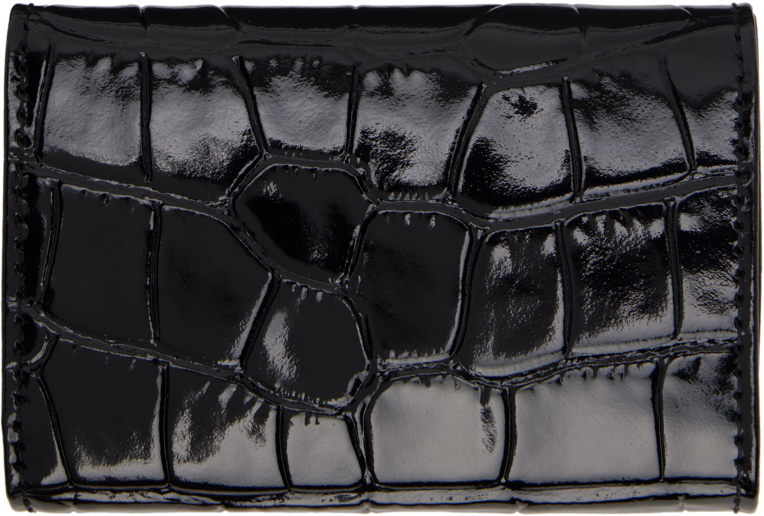 Peňaženka Vivienne Westwood Vivienne Westwood Croc-Embossed Envelope Billfold Wallet Čierna | 5115002FW-L0098-, 1