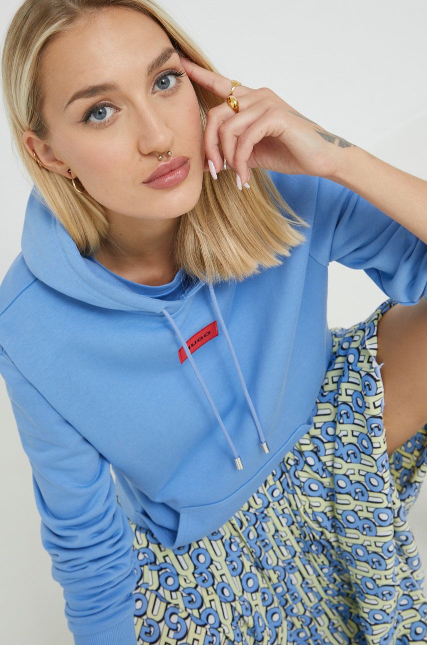 Mikina BOSS Hoodie Modrá | 50455958, 0