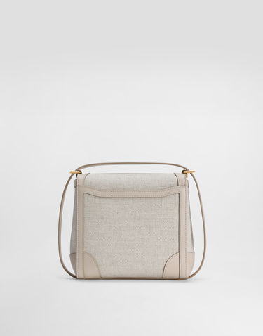 Taška cez rameno Dolce & Gabbana Dolce & Gabbana Marlene Fabric and Calfskin Shoulder/Crossbody Bag Béžová | BB7726A9AC88M043, 3