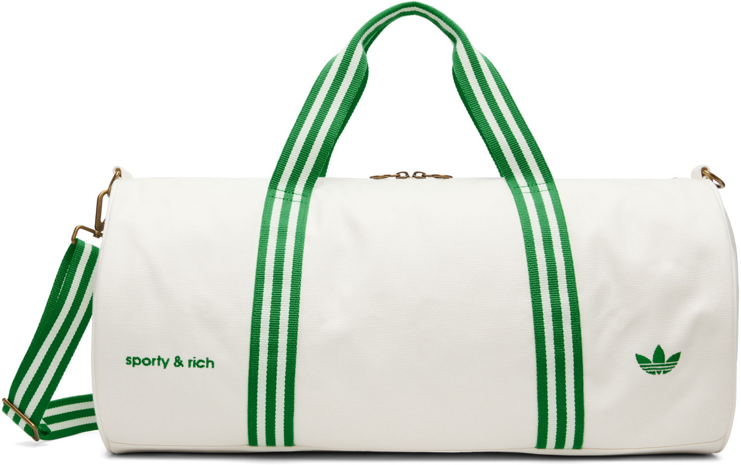 Cestovná taška Sporty & Rich Sporty & Rich x adidas Originals Edition Canvas Duffle Bag Biela | JN1980, 0