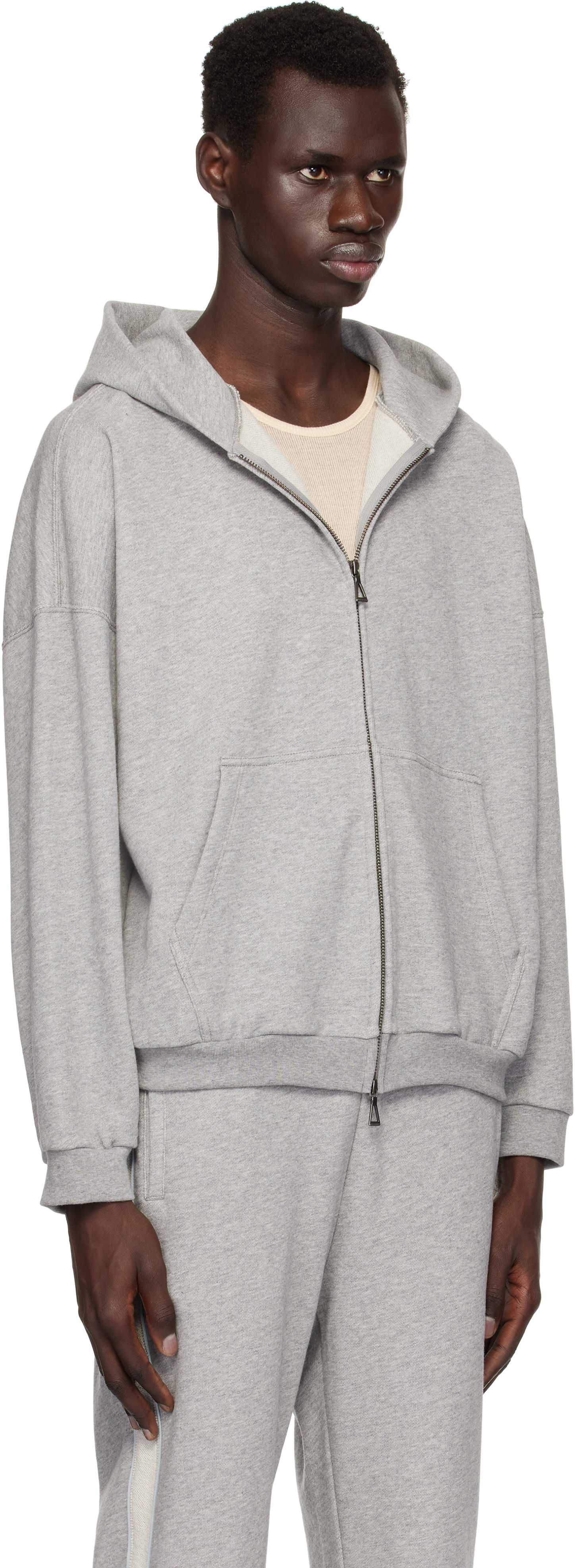 Mikina John Elliott John Elliott Frances Full Zip Hoodie Šedá | B290B43541U, 1