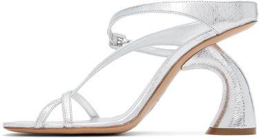 Doplnky Dries Van Noten Dries Van Noten Strappy Sculptural Heeled Sandals Metalická | WS251-1623-207, 2