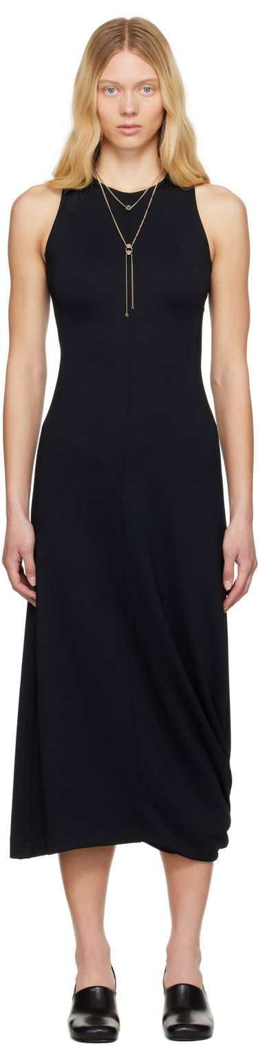 Šaty LEMAIRE Lemaire Twisted Hem Midi Dress Čierna | DR1106 LJ1034, 0